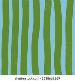 Abstract blue and green stripes design, creating a modern aesthetic