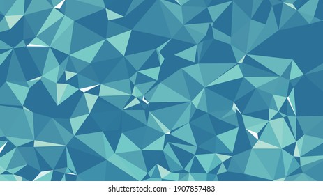 Abstract Blue Green Triangle Background. Colorful gradient mosaic backdrop. Geometric background for design. Hipster triangular background. Seamless Polygonal Brilliant Pattern. EPS10 Vector