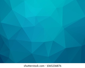 abstract blue green triangles background