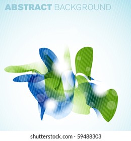 Abstract blue and green vector background
