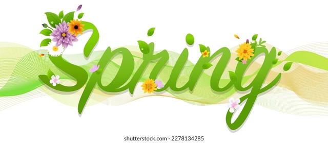 Abstract Blue And Green Wave Isolated White Background  Vector Illustraion