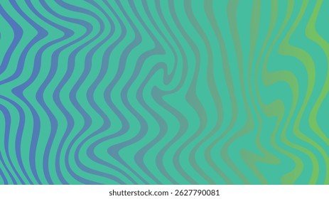 Abstractas diseño de ondas verdes azules con un patrón sin costuras y textura de agua ligera