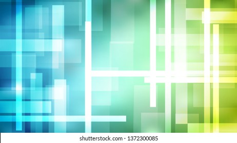 Abstract Blue Green and White Modern Geometric Shapes Background Design