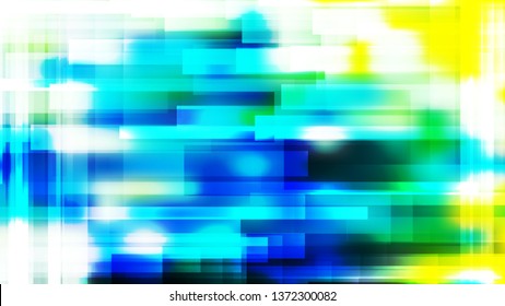 Abstract Blue Green and Yellow Geometric Background Illustration