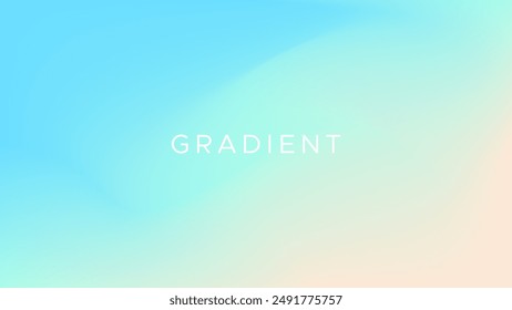 Abstract blue, green, and yellow mesh gradient background. Smooth backdrop vivid color. Modern design template for flyer, poster, website, cover, etc