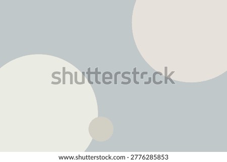 Abstract Blue grey background with a circular theme, featuring beige and grey circles. Ideal for presentation templates, wallpapers, or backdrops. Neutral Tone Color, ppt, PowerPoint