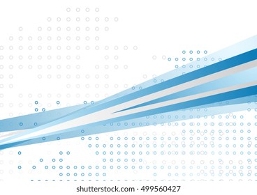 Abstract blue grey corporate geometric background. Tech vector design