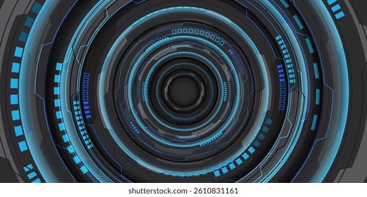 Abstract blue grey cyber circuit geometric technology futuristic design modern creative background vector illustration.