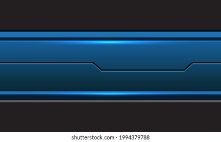Abstract blue grey metallic circuit line cyber design modern futuristic style technology background vector illustration.