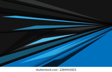 Abstract blue grey speed geometric overlap shadow design modern futuristic background vector illustration.