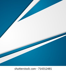 Abstract blue and grey tech corporate background. Vector design