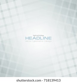 Abstract blue and grey tech pattern background. Vector geometric design