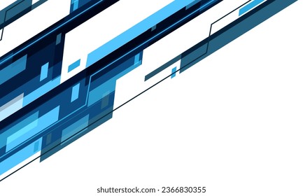 Abstract blue grey technology geometric motion template header with white blank space design modern futuristic creative backrground vector illustration.