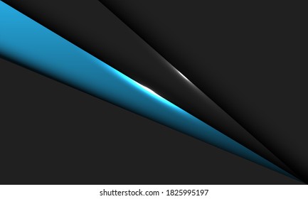 Abstrakte blaue, graue Dreiecksglänze, metallisches Design, moderne luxuriöse futuristische Hintergrund, Vektorgrafik.