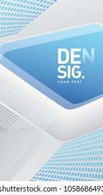 Abstract blue, grey and white tech geometric corporate design background eps 10