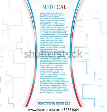 Abstract blue grid medical background 