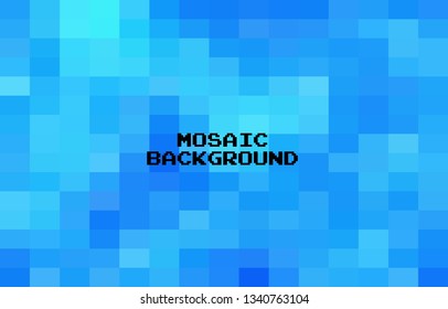 Abstract Blue Grid Mosaic Background, Modern abstract illustration with triangles. Creative Design Polygonal Template mosaic with squares.