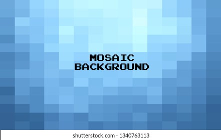 Abstract Blue Grid Mosaic Background, Modern abstract illustration with triangles. Creative Design Polygonal Template mosaic with squares.