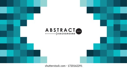 Fondo abstracto de mosaico de la cuadrícula azul, ilustración abstracta moderna con triángulos. Diseño creativo Mosaico de plantilla poligonal con cuadrados