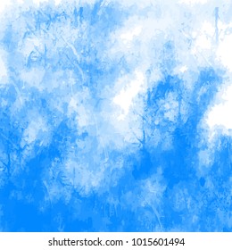 Abstract Blue Grunge Background. Stain in grunge style. Perfect for designing and decorating banners and flyers.