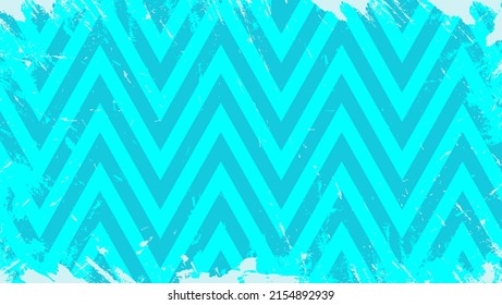 Abstract Blue Grunge Background With Zig Zag Pattern