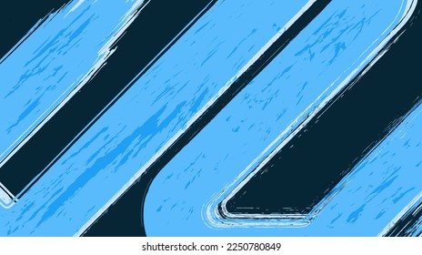 Abstract Blue Grunge Texture In Black Background Good To Use For Banner 