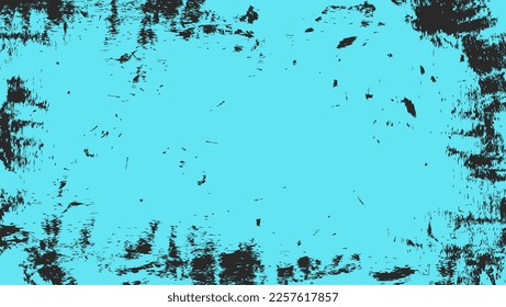 Abstract Blue Grunge Texture In Dark Background Template