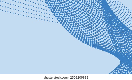 Abstract Blue halftone background for backdrop or presentation