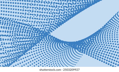 Abstract Blue halftone background for backdrop or presentation