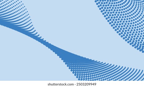 Abstract Blue halftone background for backdrop or presentation