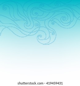  Abstract blue halftone background. Blue sky abstract background. Sky background. Vector illustration Eps 10
