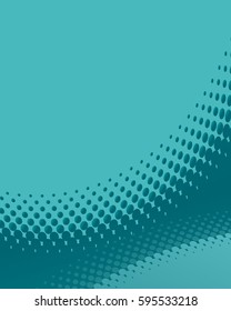 Abstract blue halftone background. Vector illustration