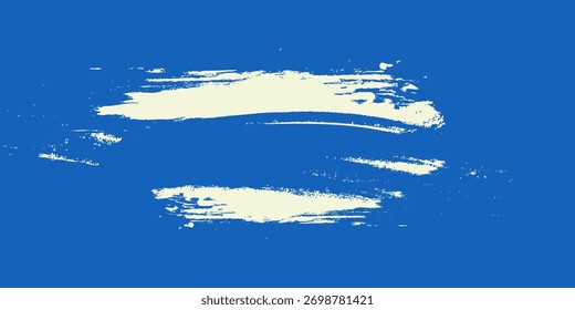 Fondo de trazo de pincel de semitono azul Abstractas con líneas curvas y patrones de píxeles punteados. 