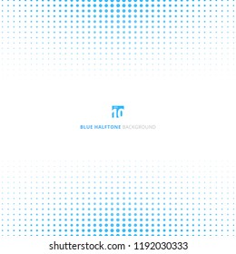 Abstract blue halftone design concept background. Decorative website layout header and  footers or poster, banner. Vector illustration