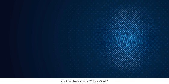 Abstrakter blauer Halbtonpunkt-Hintergrund