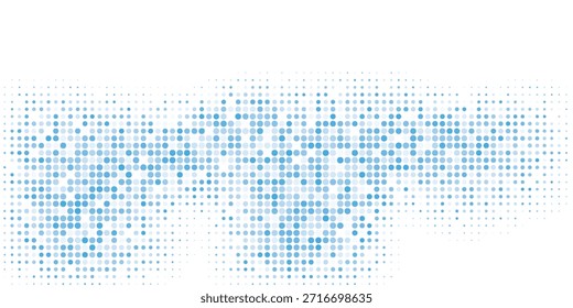 Borde punteado de semitono azul Abstractas