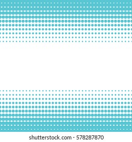 Abstract blue halftone frame isolated on white background. Set of dotted borders. Vector illustration.