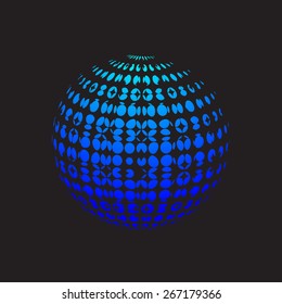 Abstract blue halftone. Abstract gray background illustration.