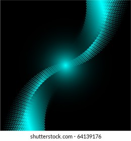 abstract blue halftone line