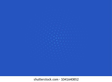 Abstract blue halftone pattern. Futuristic panel. Grunge dotted backdrop with circles, dots, point. Design element for web banners, posters, cards, wallpapers, sites. Vector illustration