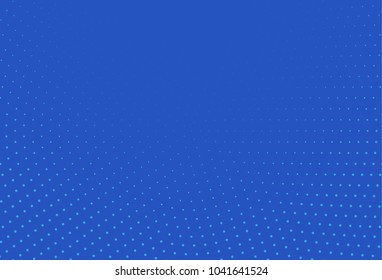 Abstract blue halftone pattern. Futuristic panel. Grunge dotted backdrop with circles, dots, point. Design element for web banners, posters, cards, wallpapers, sites. Vector illustration