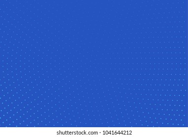 Abstract blue halftone pattern. Futuristic panel. Grunge dotted backdrop with circles, dots, point. Design element for web banners, posters, cards, wallpapers, sites. Vector illustration