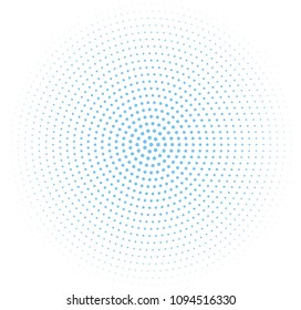Abstract blue halftone pattern. Futuristic panel. Grunge dotted backdrop with circles, dots, point. Design element for web banners, posters, cards, wallpapers, sites. VEctor illustration
