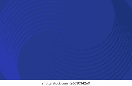 Fondo de onda de semitono azul Abstractas. Fondo abstracto digital con un patrón dinámico de punto de semitono en varios tonos de azul. Como un sutil telón de fondo para proyectos de Web y gráficos.