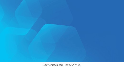 Fundo de hexágono azul abstrato. Design moderno de forma geométrica. Conceito de tecnologia futurista.eps10	