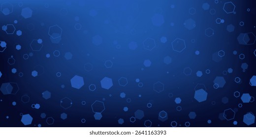 Abstract blue hexagon banner background. Eps10 vector