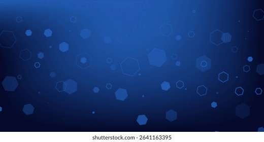 Abstract blue hexagon banner background. Eps10 vector
