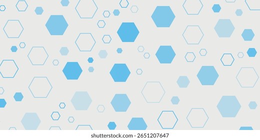 Fondo de Anuncio hexagonal azul Abstractas. EPS 10