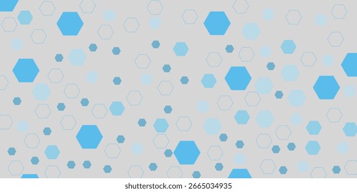 Abstract blue hexagon banner background. modern eps.10