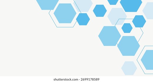 Abstract blue hexagon banner background. vector background pattern illustration eps10